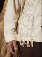 Beige Tulum Boho Shirt